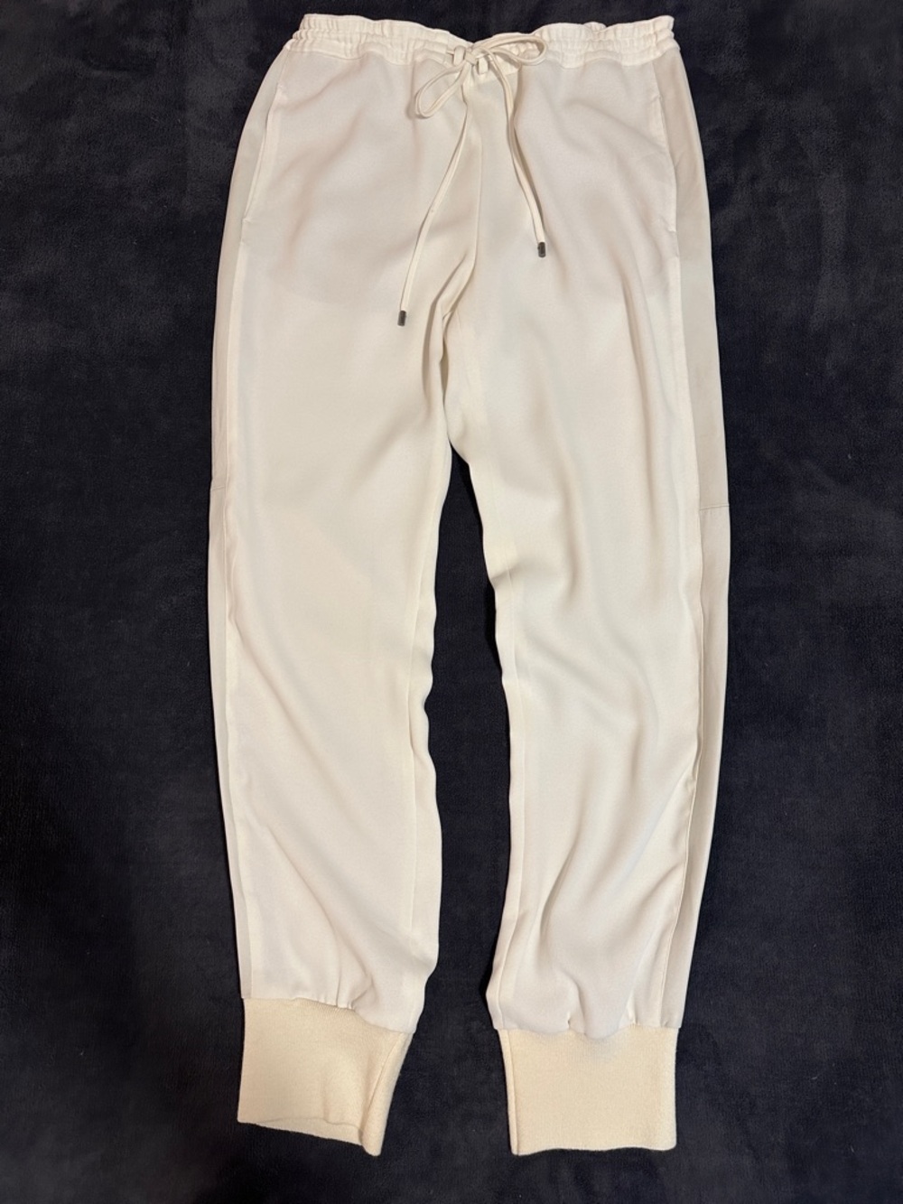 Vince Cream Drawstring Jogger Pants